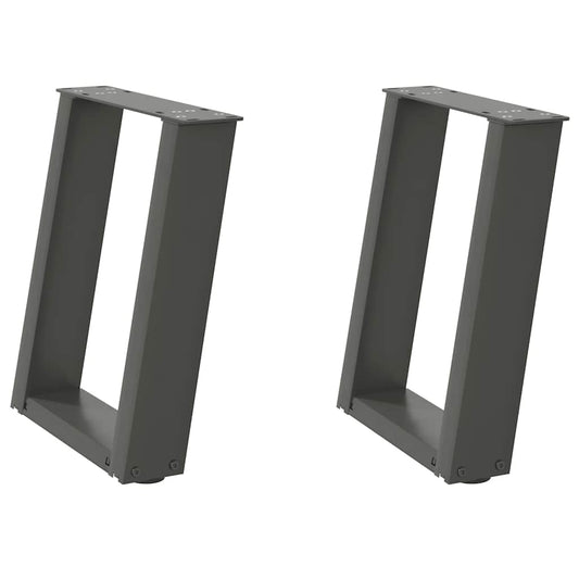 Coffee Table Legs U-Shaped 2 pcs Anthracite 28x(42-43) cm Steel Coffee Table Legs U-Shaped 2 pcs Anthracite 28x(42-43) cm Steel