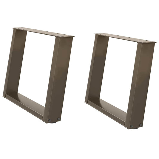 Coffee Table Legs U-Shaped 2 pcs Natural Steel 70x(42-43) cm Steel Coffee Table Legs U-Shaped 2 pcs Natural Steel 70x(42-43) cm Steel
