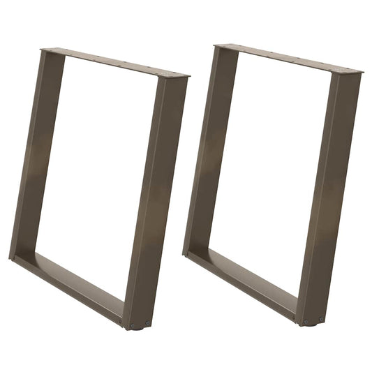 Dining Table Legs U-Shaped 2 pcs Natural Steel 90x(72-73) cm Steel Dining Table Legs U-Shaped 2 pcs Natural Steel 90x(72-73) cm Steel