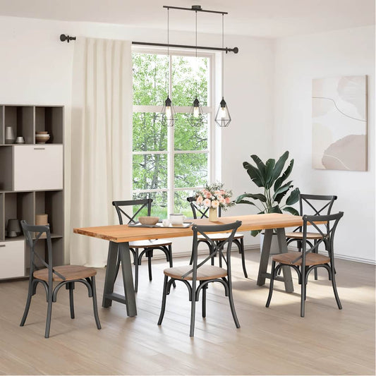 Dining Table Legs A-Shaped 2 pcs Anthracite 50x(72-73) cm Steel Dining Table Legs A-Shaped 2 pcs Anthracite 50x(72-73) cm Steel