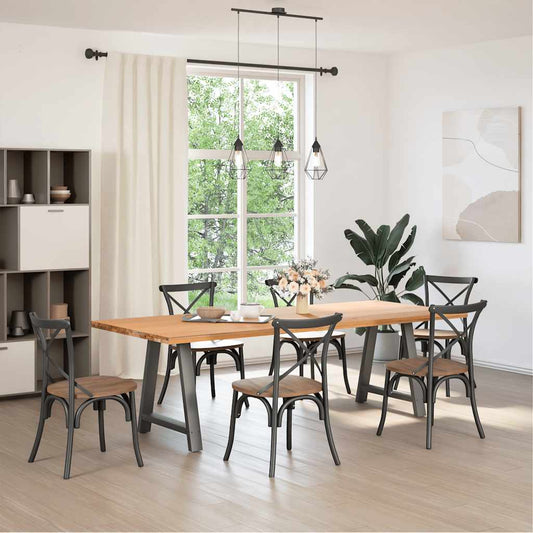 Dining Table Legs A-Shaped 2 pcs AnthraciteĀ 80x(72-73) cm Steel Dining Table Legs A-Shaped 2 pcs AnthraciteĀ 80x(72-73) cm Steel