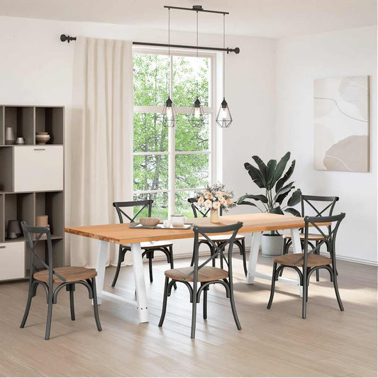 Dining Table Legs A-Shaped 2 pcs White 90x(72-73) cm Steel Dining Table Legs A-Shaped 2 pcs White 90x(72-73) cm Steel