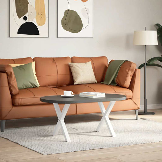 Coffee Table Legs X-Shaped 2 pcs White 50x(42-43) cm Steel Coffee Table Legs X-Shaped 2 pcs White 50x(42-43) cm Steel