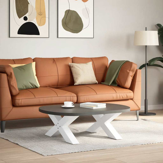 Coffee Table Legs X-Shaped 2 pcs White 70x(30-31) cm Steel Coffee Table Legs X-Shaped 2 pcs White 70x(30-31) cm Steel