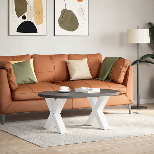 Coffee Table Legs X-Shaped 2 pcs White 60x(42-43) cm Steel Coffee Table Legs X-Shaped 2 pcs White 60x(42-43) cm Steel