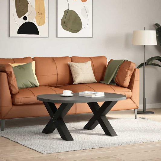 Coffee Table Legs X-Shaped 2 pcs Black 70x(42-43) cm Steel Coffee Table Legs X-Shaped 2 pcs Black 70x(42-43) cm Steel
