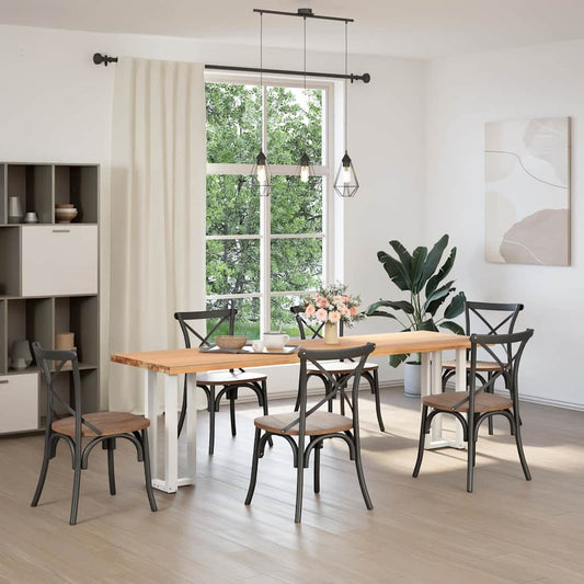 Console Table Legs T-Shaped 2 pcs White 25x28x(72-73) cm Steel Console Table Legs T-Shaped 2 pcs White 25x28x(72-73) cm Steel