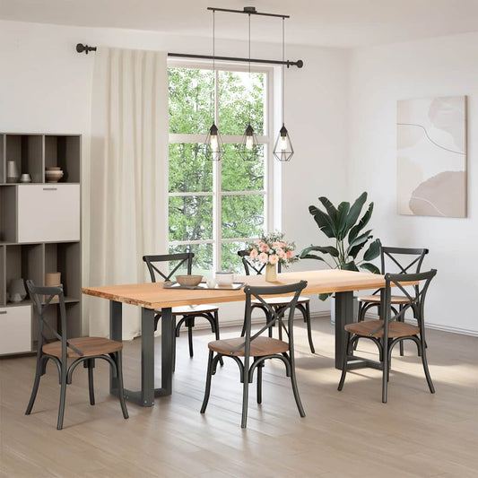 Dining Table Legs T-Shaped 2 pcs Anthracite 60x35x(72-73) cm Steel Dining Table Legs T-Shaped 2 pcs Anthracite 60x35x(72-73) cm Steel