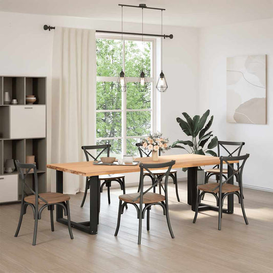 Dining Table Legs T-Shaped 2 pcs Black 90x35x(72-73) cm Steel Dining Table Legs T-Shaped 2 pcs Black 90x35x(72-73) cm Steel