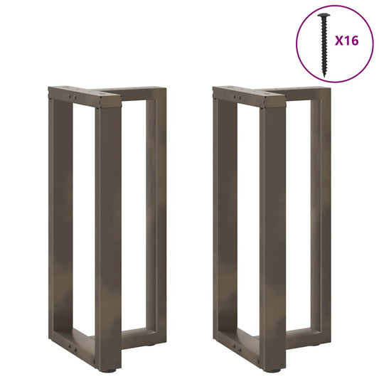 Bar Table Legs T-Shaped 2 pcs Black 40x35x(90-91) cm Steel Bar Table Legs T-Shaped 2 pcs Black 40x35x(90-91) cm Steel
