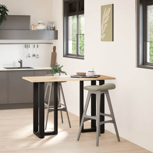 Bar Table Legs T-Shaped 2 pcs Black 50x35x(90-91) cm Steel Bar Table Legs T-Shaped 2 pcs Black 50x35x(90-91) cm Steel