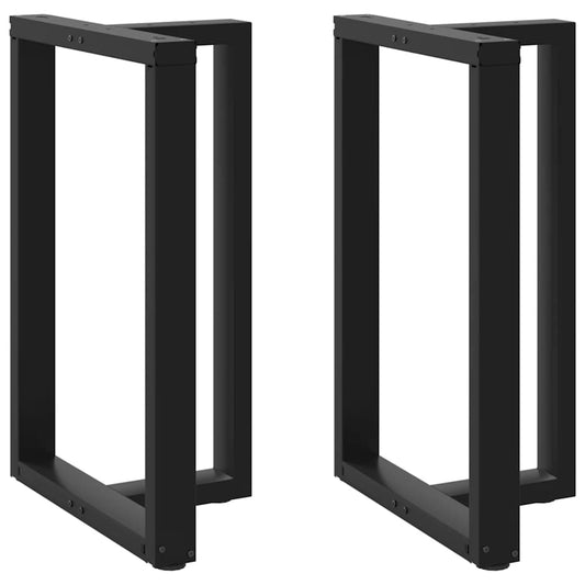 Bar Table Legs T-Shaped 2 pcs Black 60x35x(90-91) cm Steel Bar Table Legs T-Shaped 2 pcs Black 60x35x(90-91) cm Steel