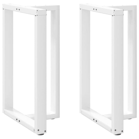 Bar Table Legs T-Shaped 2 pcs White 60x35x(90-91) cm Steel Bar Table Legs T-Shaped 2 pcs White 60x35x(90-91) cm Steel