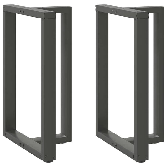 Bar Table Legs T-Shaped 2 pcs Anthracite 60x35x(90-91) cm Steel Bar Table Legs T-Shaped 2 pcs Anthracite 60x35x(90-91) cm Steel
