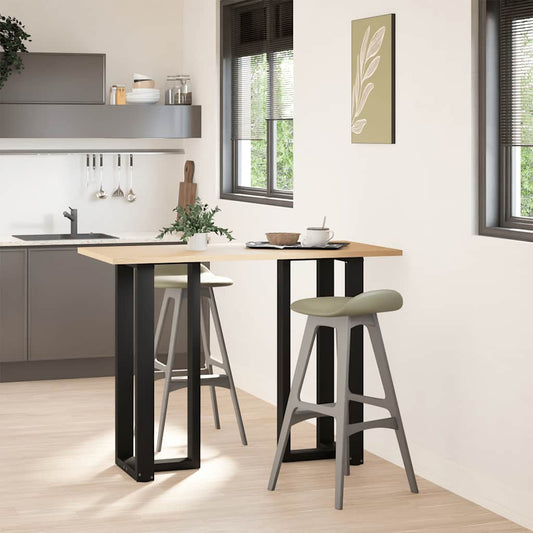 Bar Table Legs T-Shaped 2 pcs Black 40x35x(100-101) cm Steel Bar Table Legs T-Shaped 2 pcs Black 40x35x(100-101) cm Steel