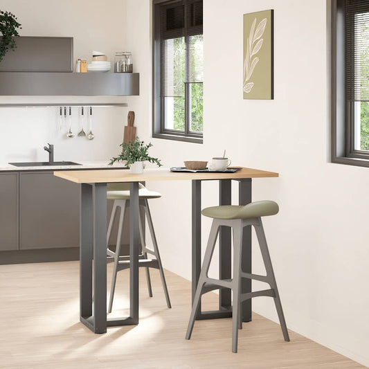 Bar Table Legs T-Shaped 2 pcs Anthracite 40x35x(100-101) cm Steel Bar Table Legs T-Shaped 2 pcs Anthracite 40x35x(100-101) cm Steel