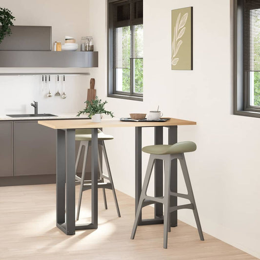 Bar Table Legs T-Shaped 2 pcs Anthracite 40x35x(100-101) cm Steel Bar Table Legs T-Shaped 2 pcs Anthracite 40x35x(100-101) cm Steel