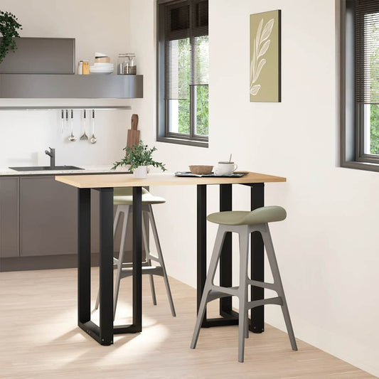 Bar Table Legs T-Shaped 2 pcs Black 60x35x(100-101) cm Steel Bar Table Legs T-Shaped 2 pcs Black 60x35x(100-101) cm Steel