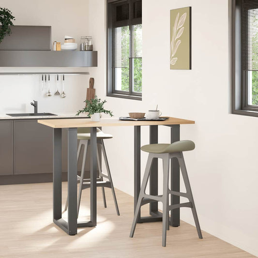 Bar Table Legs T-Shaped 2 pcs Anthracite 60x35x(100-101) cm Steel Bar Table Legs T-Shaped 2 pcs Anthracite 60x35x(100-101) cm Steel