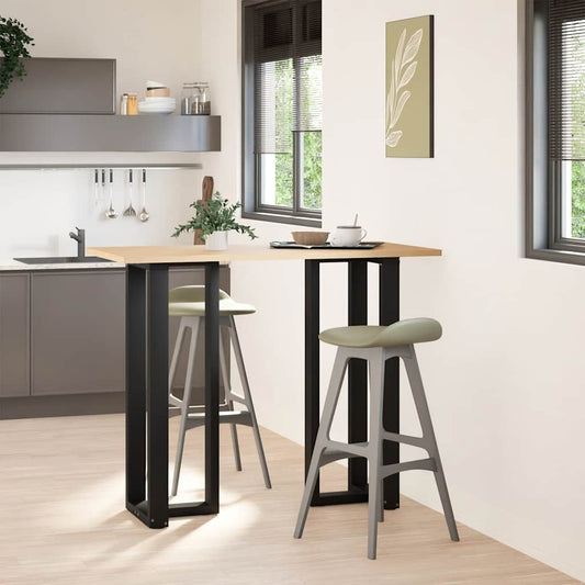 Bar Table Legs T-Shaped 2 pcs Black 40x35x(110-111) cm Steel Bar Table Legs T-Shaped 2 pcs Black 40x35x(110-111) cm Steel