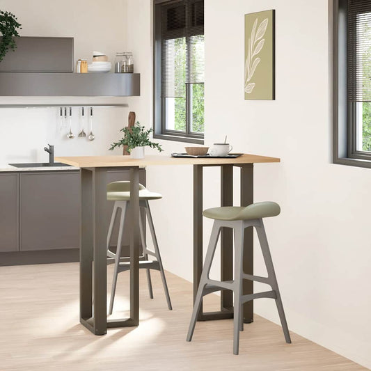 Bar Table Legs T-Shaped 2 pcs Black 40x35x(110-111) cm Steel Bar Table Legs T-Shaped 2 pcs Black 40x35x(110-111) cm Steel