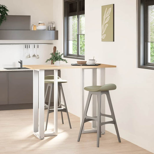Bar Table Legs T-Shaped 2 pcs White 50x35x(110-111) cm Steel Bar Table Legs T-Shaped 2 pcs White 50x35x(110-111) cm Steel