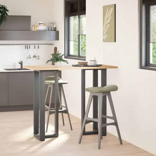 Bar Table Legs T-Shaped 2 pcs Anthracite 50x35x(110-111) cm Steel Bar Table Legs T-Shaped 2 pcs Anthracite 50x35x(110-111) cm Steel