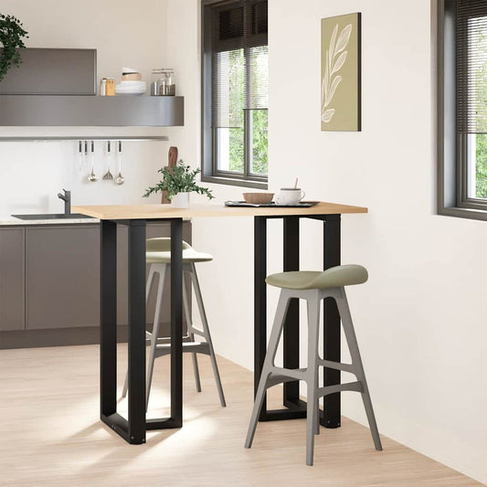 Bar Table Legs T-Shaped 2 pcs Black 60x35x(110-111) cm Steel Bar Table Legs T-Shaped 2 pcs Black 60x35x(110-111) cm Steel