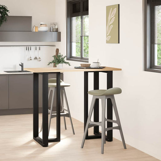Bar Table Legs T-Shaped 2 pcs Black 60x35x(110-111) cm Steel Bar Table Legs T-Shaped 2 pcs Black 60x35x(110-111) cm Steel