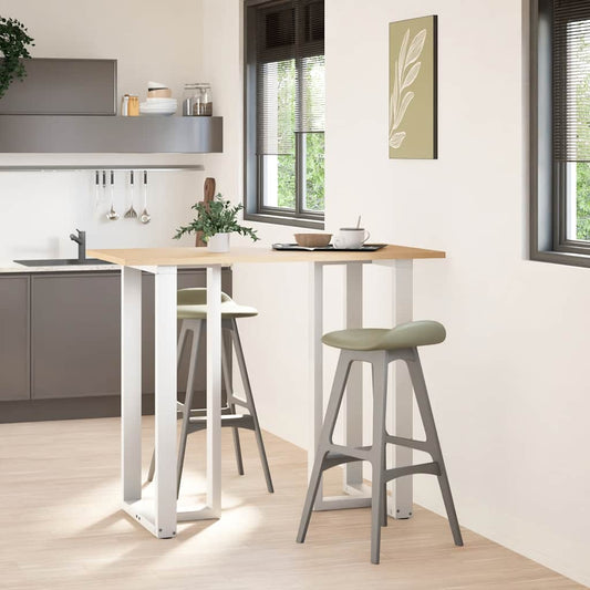 Bar Table Legs T-Shaped 2 pcs White 60x35x(110-111) cm Steel Bar Table Legs T-Shaped 2 pcs White 60x35x(110-111) cm Steel