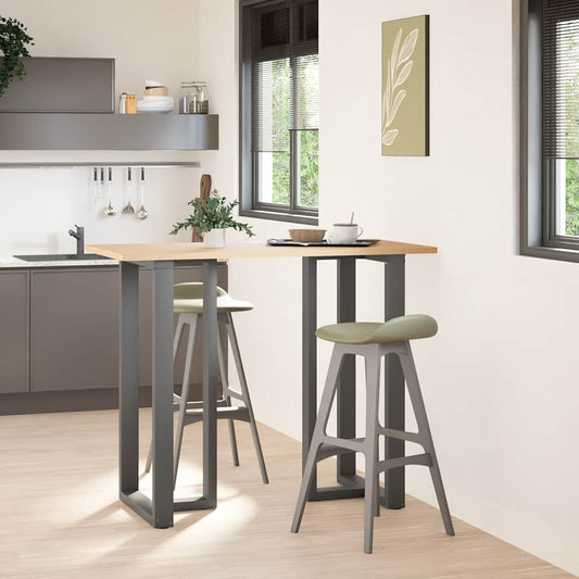 Bar Table Legs T-Shaped 2 pcs Anthracite 60x35x(110-111) cm Steel Bar Table Legs T-Shaped 2 pcs Anthracite 60x35x(110-111) cm Steel