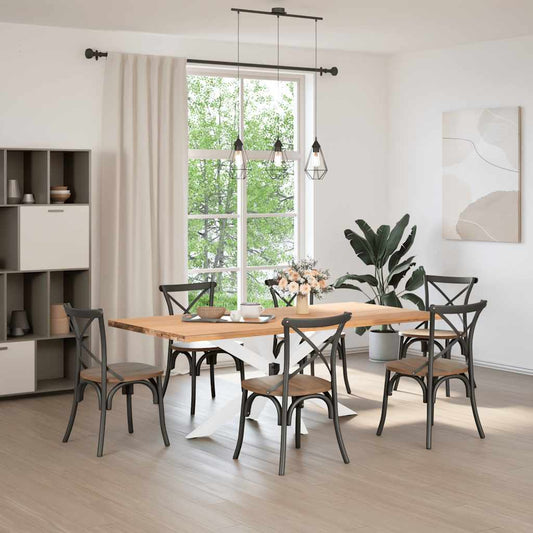 Dining Table Leg Spider Shape White 150x78x(72-73) cm Steel Dining Table Leg Spider Shape White 150x78x(72-73) cm Steel