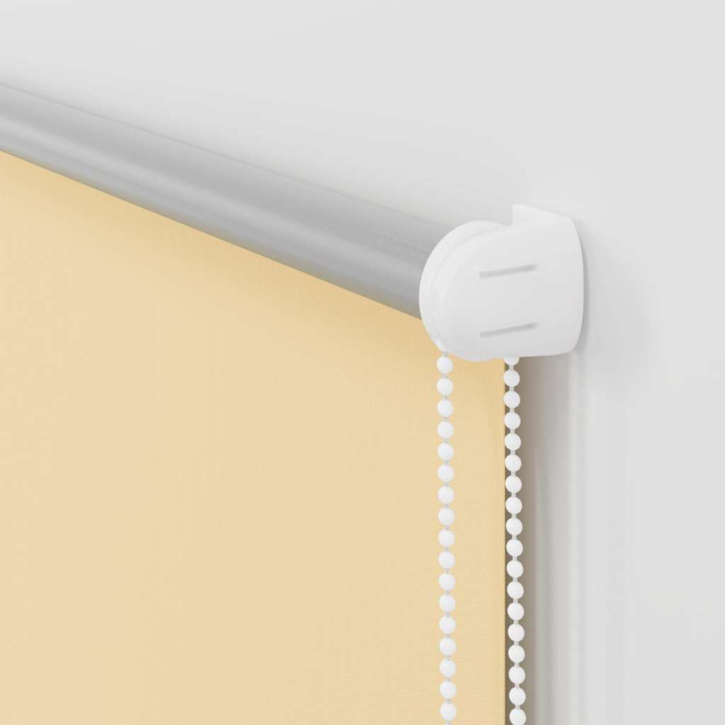 Roller Blind Blackout Beige 105x130 cm Fabric Width 100.7 cm Polyester