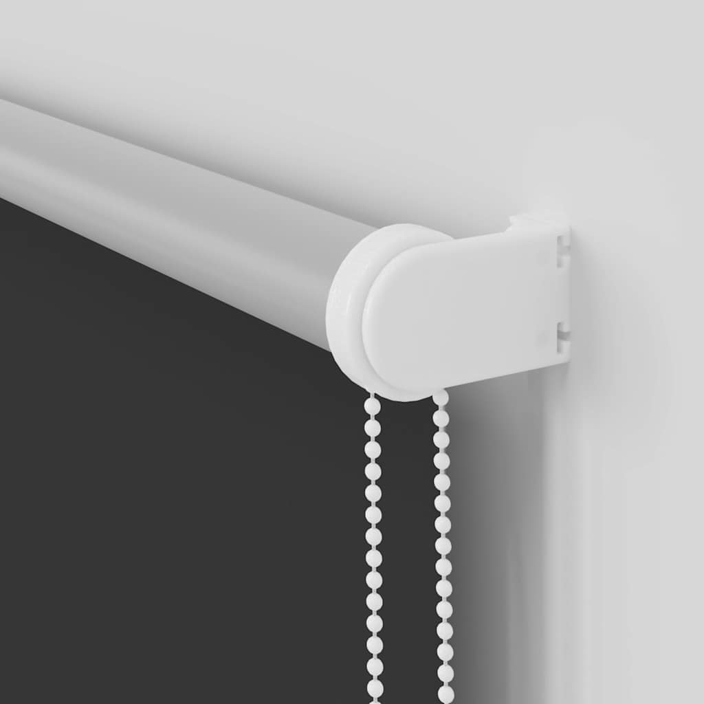 Roller Blind Blackout Black 150x230 cm Fabric Width 146.6 cm Polyester