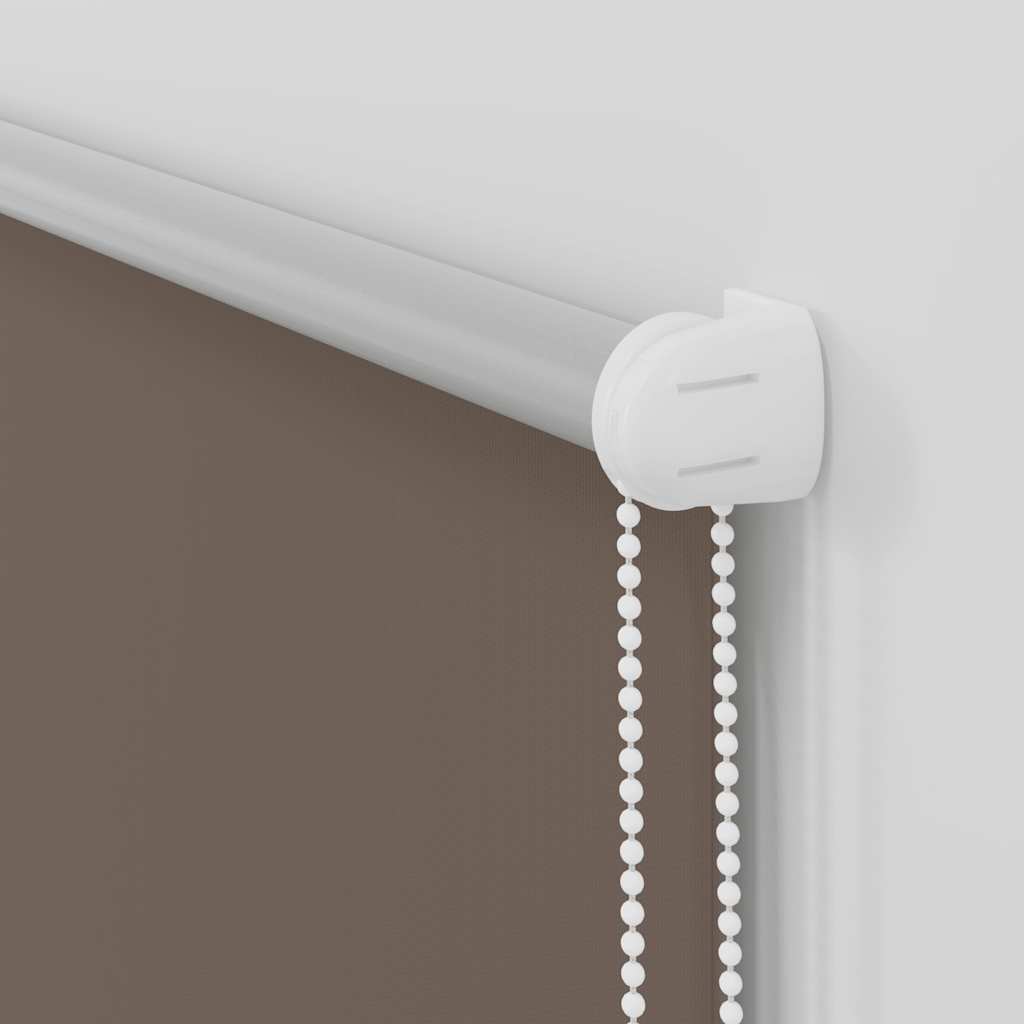 Roller Blind Blackout Coffee 110x150 cm Fabric Width 105.7 cm Polyester