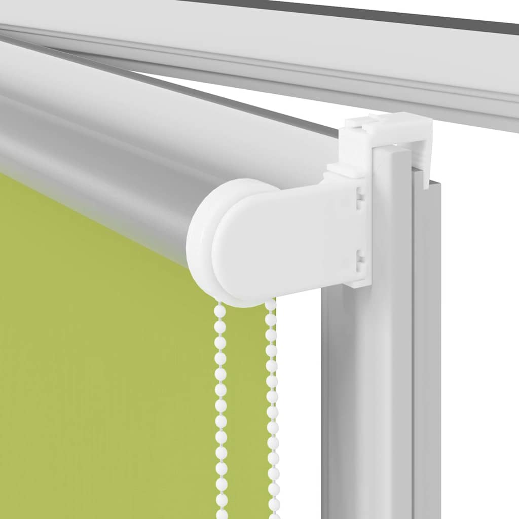 Roller Blind Blackout Leaves Green 130x230 cm Fabric Width 126.6 cm Polyester