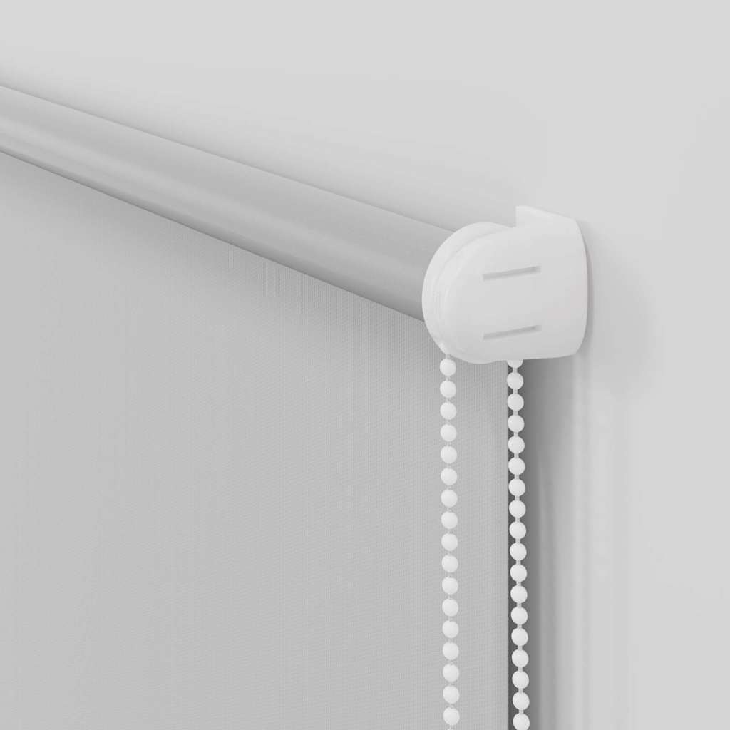 Roller Blind Blackout Light Grey 95x130 cm Fabric Width 90.7 cm Polyester