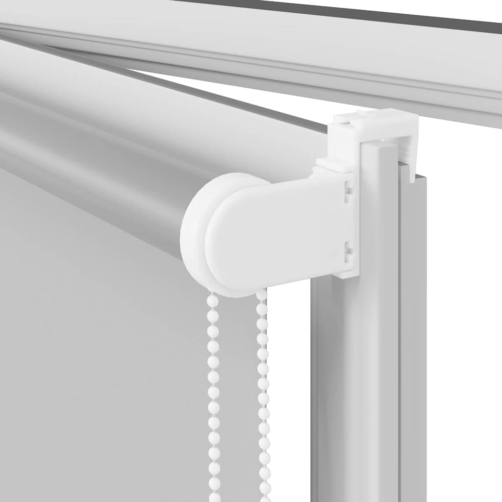 Roller Blind Blackout Light Grey 120x130 cm Fabric Width 116.6 cm Polyester