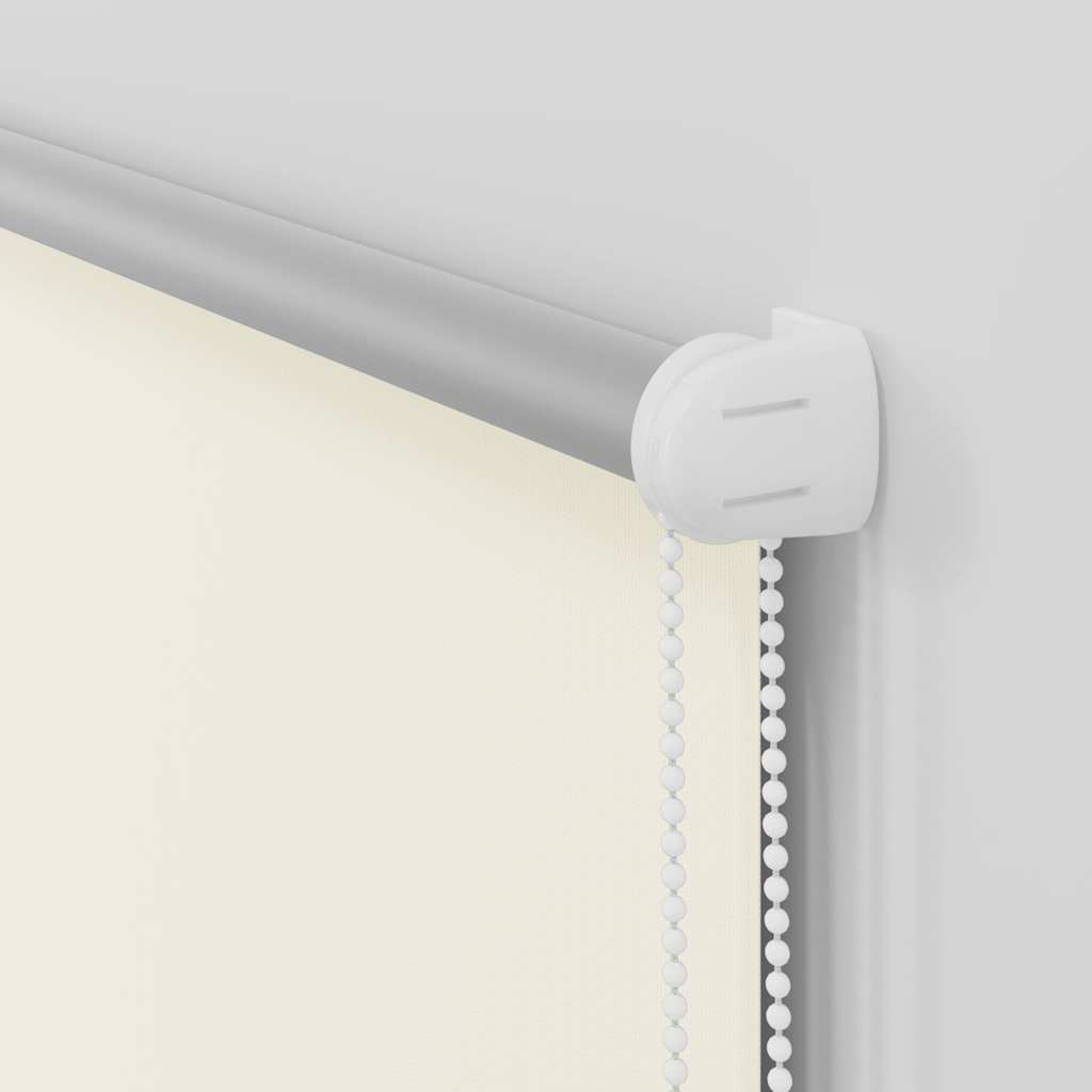 Roller Blind Blackout Off White 110x210 cm Fabric Width 105.7 cm Polyester