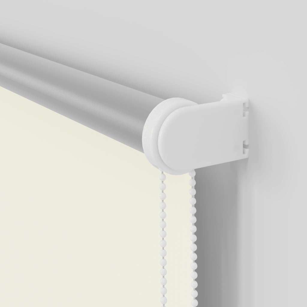 Roller Blind Blackout Off White 140x230 cm Fabric Width 136.6 cm Polyester
