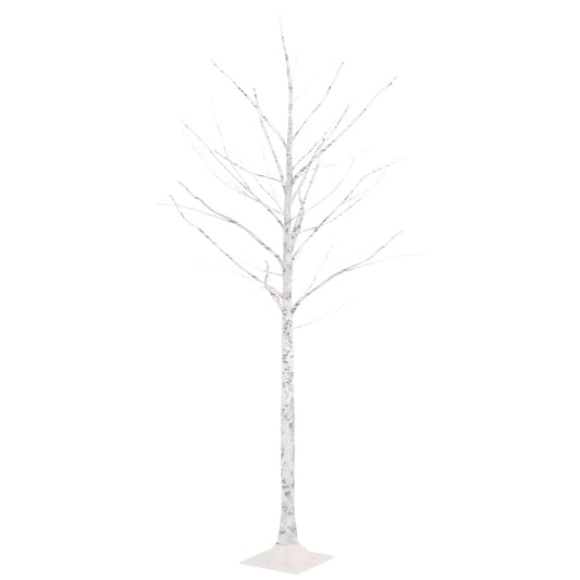 Artificial Christmas Tree Warm White 96 LEDs 180 cm White Birch Artificial Christmas Tree Warm White 96 LEDs 180 cm White Birch