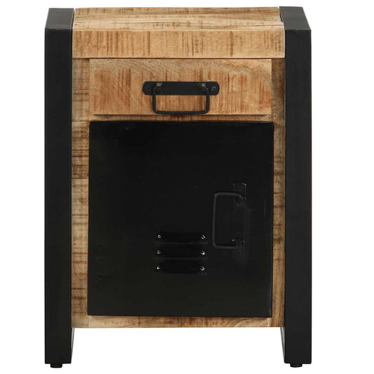 Bedside Cabinet 40x30x50 cm Solid Rough Wood Mango Bedside Cabinet 40x30x50 cm Solid Rough Wood Mango