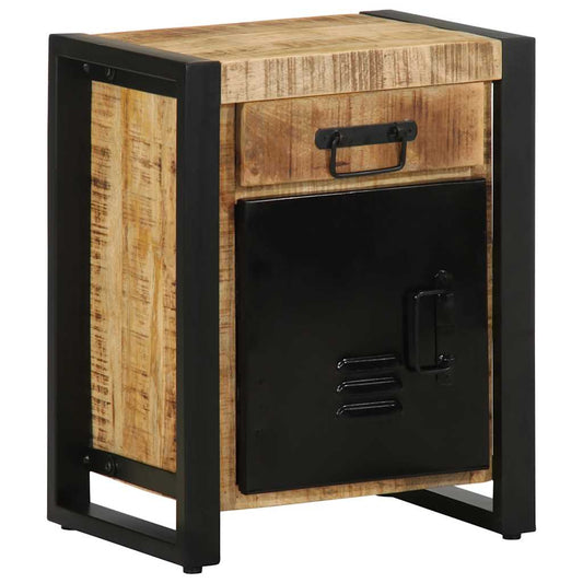 Bedside Cabinets 2 pcs Solid Rough Wood Mango Bedside Cabinets 2 pcs Solid Rough Wood Mango