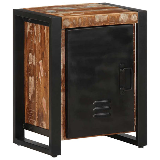 Bedside Cabinet Multicolour 40x30x51 cm Solid Wood Reclaimed Bedside Cabinet Multicolour 40x30x51 cm Solid Wood Reclaimed