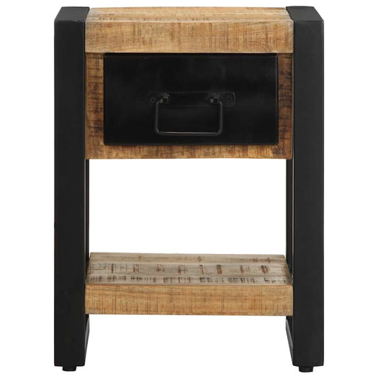 Bedside Cabinets 2 pcs Solid Rough Wood Mango Bedside Cabinets 2 pcs Solid Rough Wood Mango