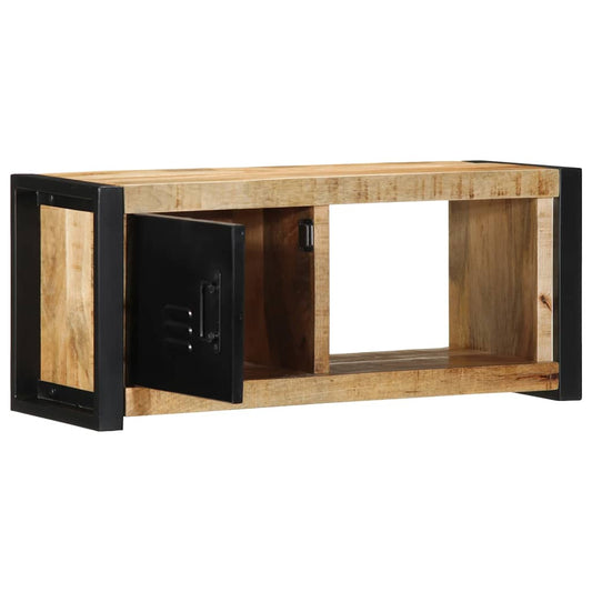 TV Cabinet 80x30x35 cm Solid Rough Wood Mango TV Cabinet 80x30x35 cm Solid Rough Wood Mango