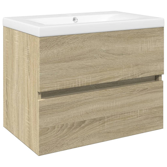 2 Piece Bathroom Furniture Set Ceramic and Engineered Wood 2 Piece Bathroom Furniture Set Ceramic and Engineered Wood