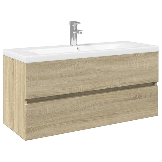 2 Piece Bathroom Furniture Set Ceramic and Engineered Wood 2 Piece Bathroom Furniture Set Ceramic and Engineered Wood