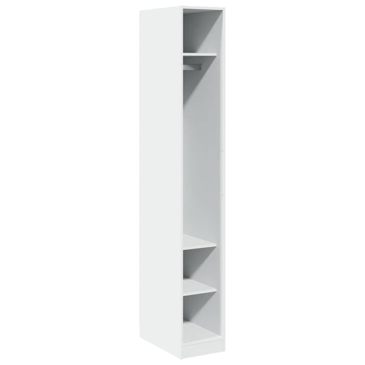Wardrobe White 30x50x200 cm Engineered Wood Wardrobe White 30x50x200 cm Engineered Wood