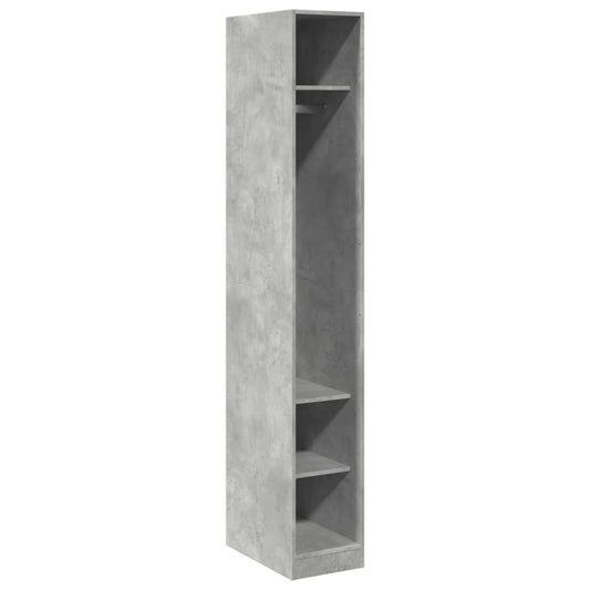 Wardrobe Concrete Grey 30x50x200 cm Engineered Wood Wardrobe Concrete Grey 30x50x200 cm Engineered Wood
